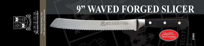 Omcan 21882 - Retail-Ready 9" Forged Serrated Slicer