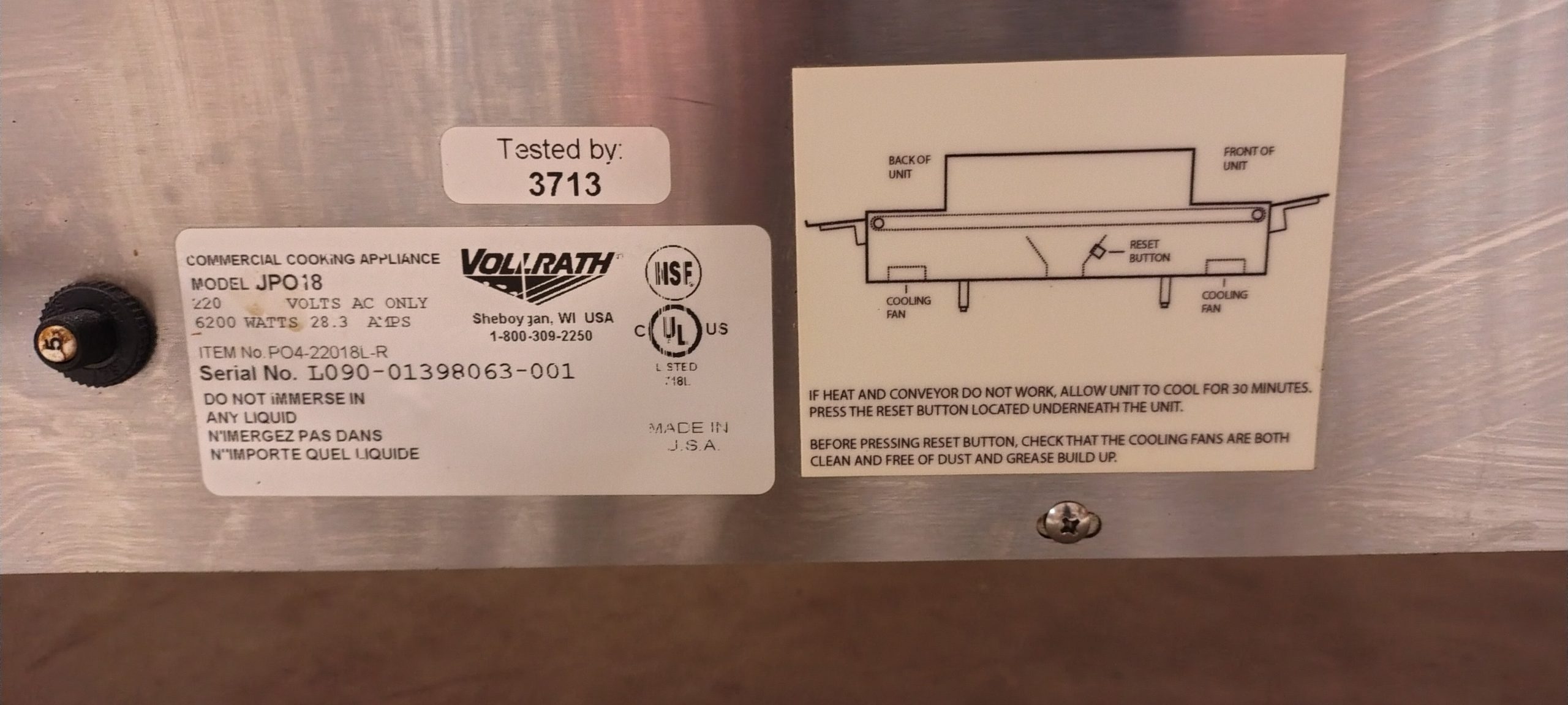 Vollrath JPO18 - 68 Inch Conveyor Pizza Oven - Image 6