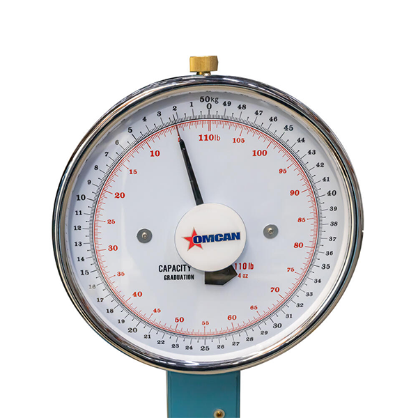 Omcan 10843 - Analog Platform Scale with 110 lb Capacity - Image 2