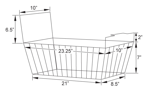 Omcan 28456 - Replacement Basket for items 31457 and 37815 Ice Cream Display Chest Freezers - Image 2