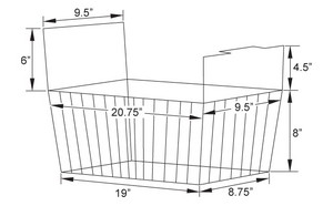 Omcan 31440 - Replacement Basket for items 31455, 31456, and 27941 Ice Cream Display Chest Freezers - Image 2