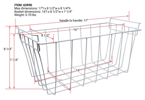 Omcan 63990 - Additional Basket for items 45291 and 45292 Ice Cream Display Chest Freezer with Flat Glass Top - Image 2