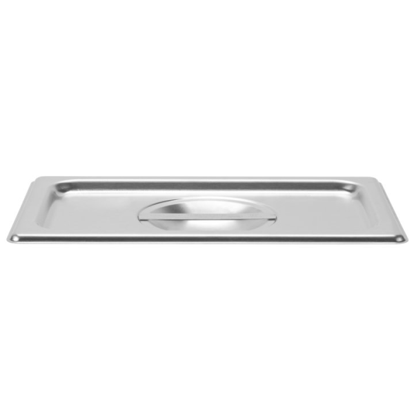 Vollrath 75140 - Solid 1/4-Size Stainless Steel Hotel Pan Cover - Image 2