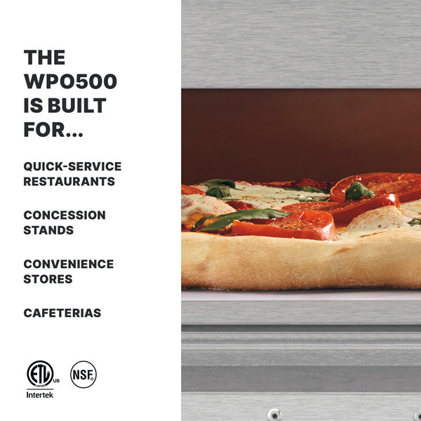 Waring Commercial WPO500 - Electric Countertop Pizza Deck Oven - 18" x 18" x 4" Deck - Image 2
