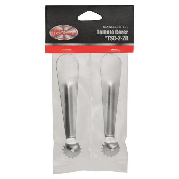 Winco TSC-2-2R - Handheld Stainless Steel Tomato Corer - Pack of 2 - Image 2
