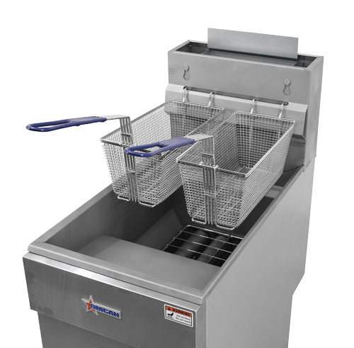 Omcan 43422 - 35-40 lb. Propane Gas Floor Fryer – 90,000 BTU - Image 4