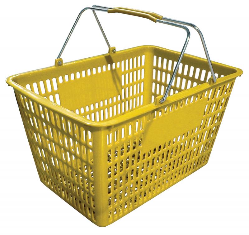 Omcan 13027 - Yellow Plastic-Steel Shopping Basket