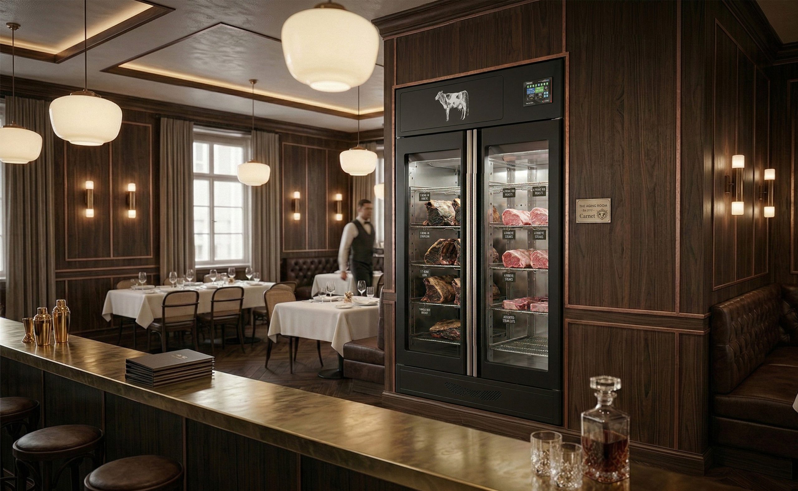 Omcan 41187 - Stagionello® Maturmeat® 200 kg Meat Curing Cabinet with ClimaTouch® & Fumotic® - Image 2