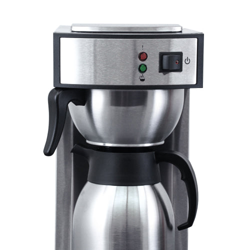 Omcan 44315 - Stainless Steel Coffee Maker with 2 Liter Thermal Carafe - Image 3
