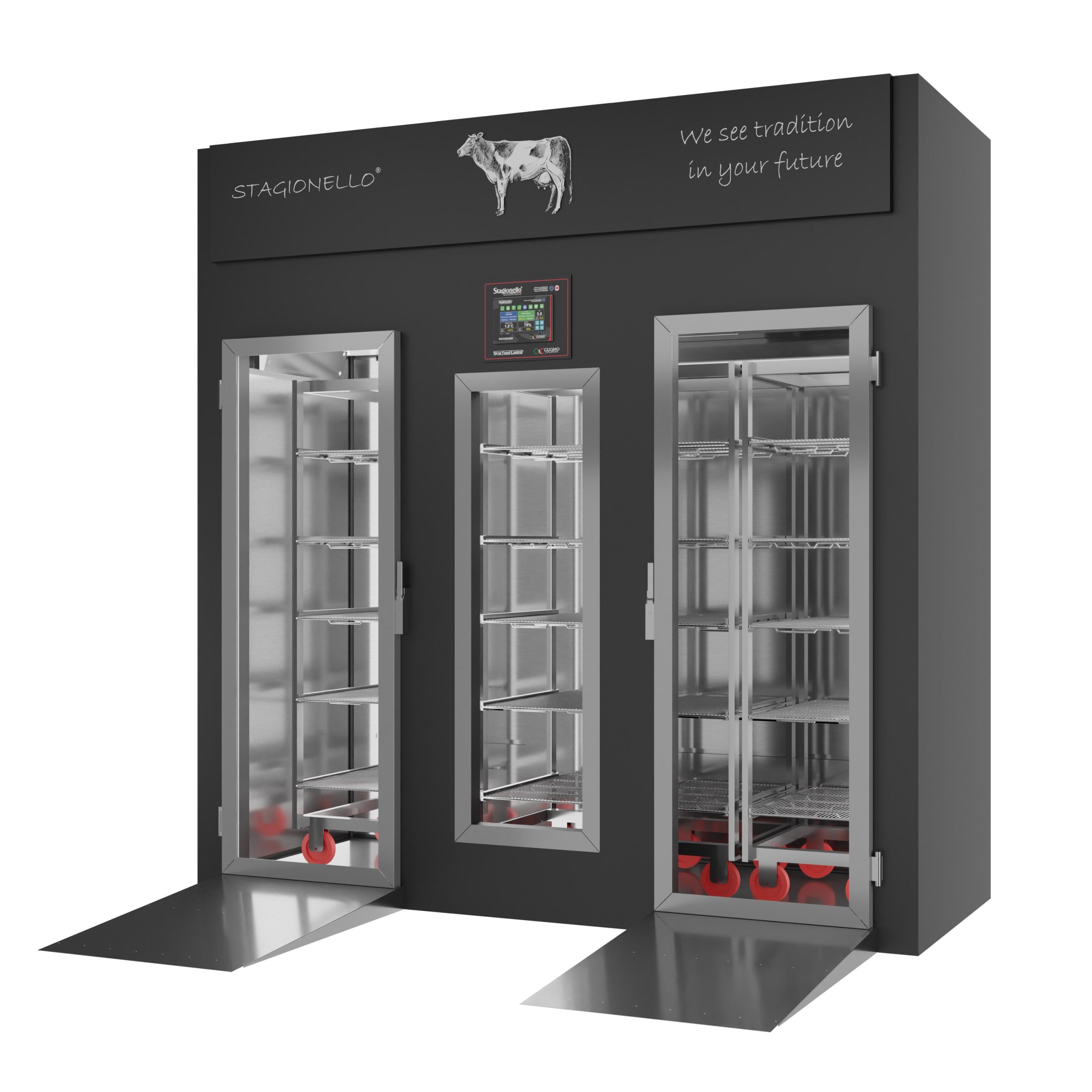 Omcan 45344 - Stagionello® Maturmeat® 400 kg Meat Curing Cabinet with ClimaTouch® & Fumotic® - Image 2