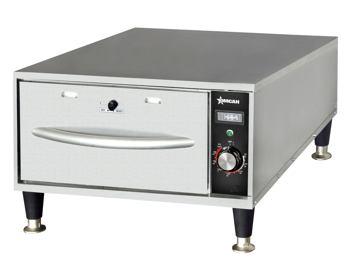 Omcan 47546 - Single Freestanding Narrow Warming Drawer – 120 V, 450W
