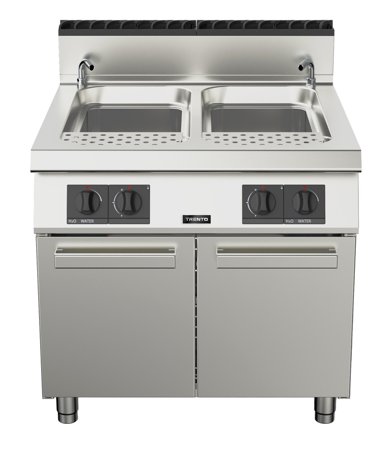 Omcan 49099 - Trento 2 x 12 Gallon (45L) Double Tank Natural Gas Pasta Cooker – 95,000 BTU - Image 2