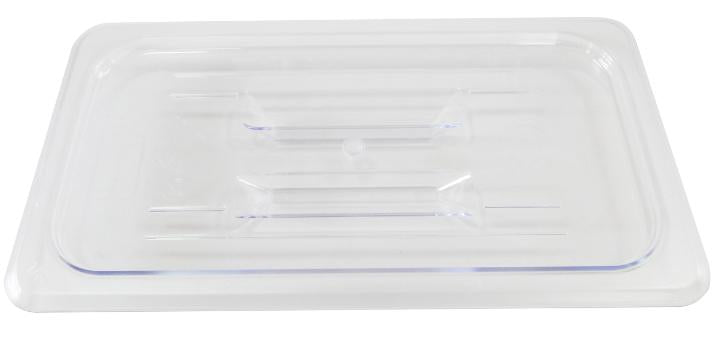 Omcan 80023 - Polycarbonate Third-Size Clear Solid Cover for Food Pan