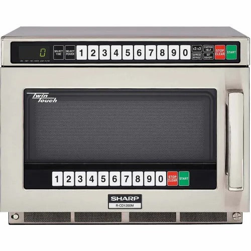 Sharp RCD1200M - Commercial Microwave Oven, 0.75 Cu. Ft., 1200 Watt, TwinTouch Controls